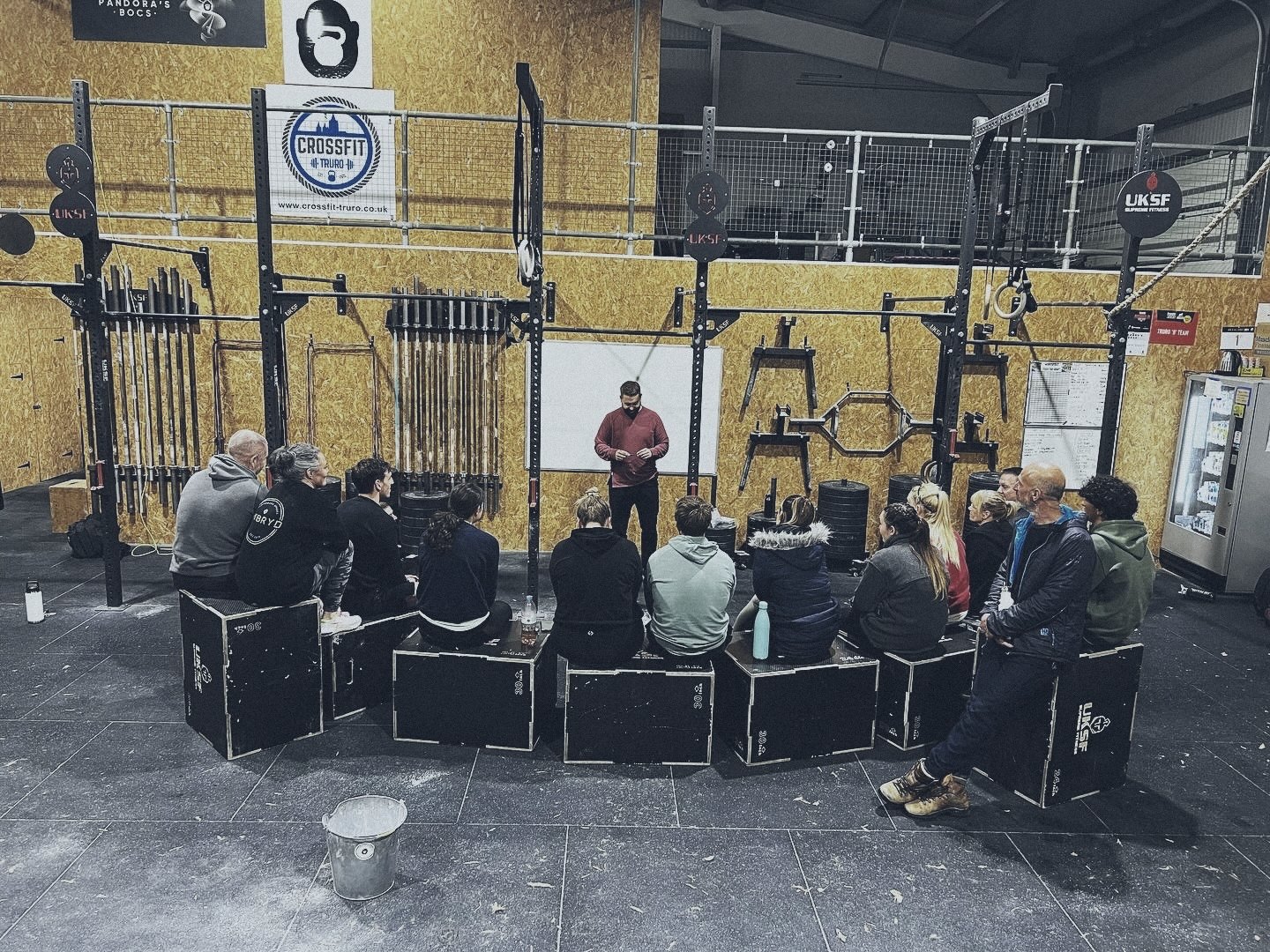 Mike delivering a sport psychology workshop to a group in Truro